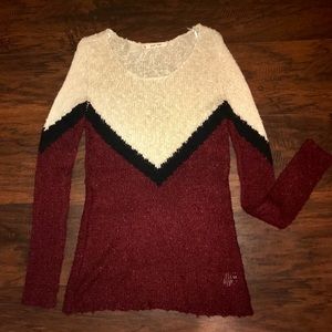 Zig Zag Tri color sweater